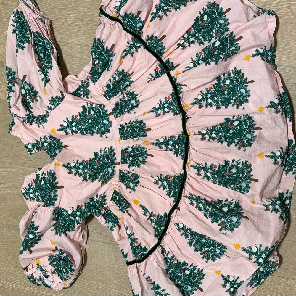 Pink Chicken Blush Christmas Tree Dress
